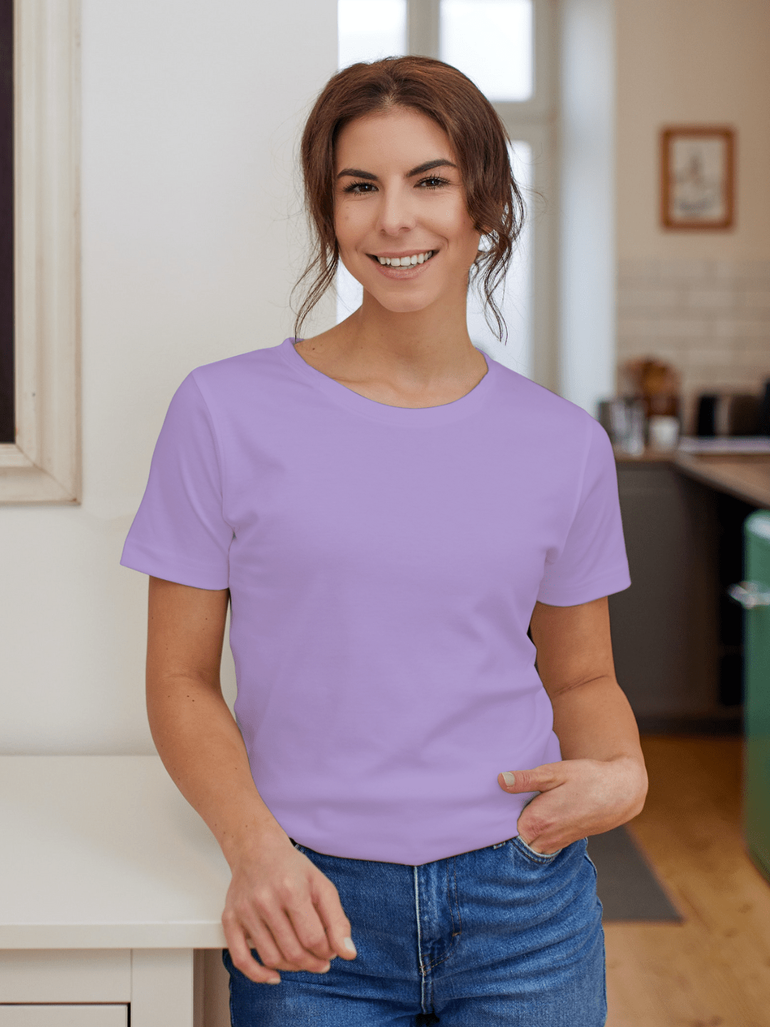 Women s Lavender T Shirt aadai.in