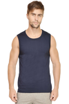 Men's Navy Blue Sleeveless T-Shirt