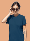 Women's Navy Blue T-Shirt