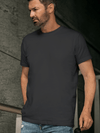 Men's Black Round Neck T-Shirt - aadai.in