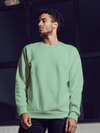 Men's Mint Green Sweatshirt - aadai.in